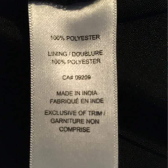 Black Beaded Trim Sleeveless Blouse - Large - Picture 8 of 10